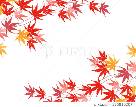 和風紅葉のフレーム 130810207
