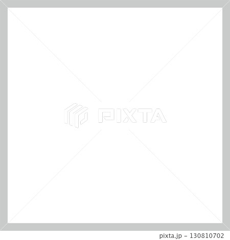 グレーのシンプルなフレーム。正方形で使いやすい 130810702