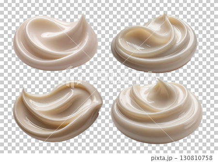 奶油圖像美容化妝品材料 130810758