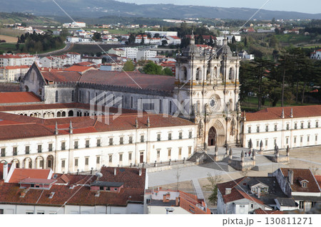 Monastery Santa Maria in Alcobaca offers stunning architecture and history from a height 130811271
