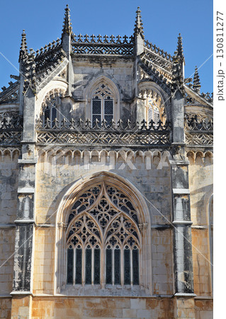 Stunning architecture of Batalha Monastery in Portugal during a sunny day Stunning architecture of Batalha Monastery in Portugal during a sunny day 130811277