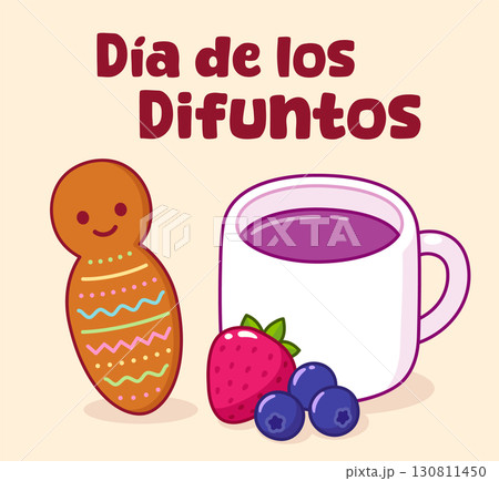 Cute Guagua de pan and Colada morada drawing Cute Guagua de pan and Colada morada drawing 130811450