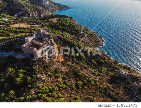 Ancient stone fortress on 130811475