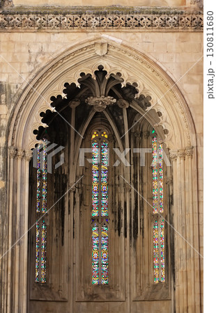 Intricate stone carvings in the historic Batalha monastery in Portugal Intricate stone carvings in the historic Batalha monastery in Portugal 130811680