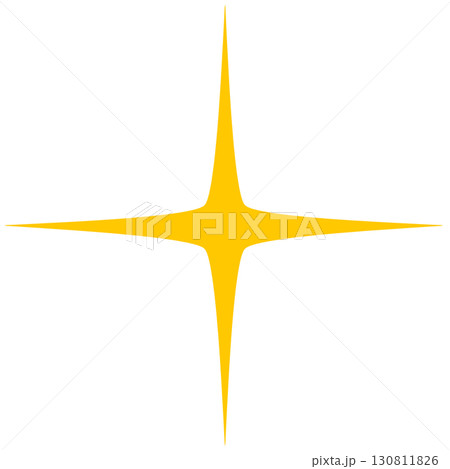シンプルな十字のキラキラ(光エフェクト)|背景透過PNG|輝き・星・光線 シンプルな十字のキラキラ(光エフェクト)|背景透過PNG|輝き・星・光線 130811826