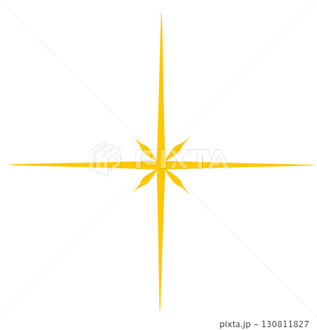 キラキラ, 光, 星, エフェクト, 輝き, 放射状, 十字光, クロス, ライト, 光線, 神秘的 130811827