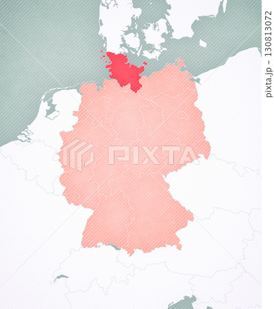 Map of Germany - Schleswig-Holstein Map of Germany - Schleswig-Holstein 130813072
