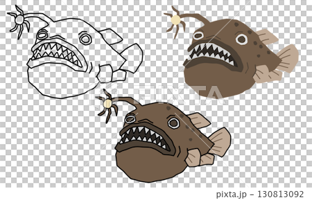 チョウチンアンコウイラストセット 130813092