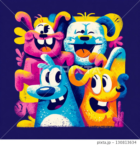 Playful Cartoon Style Black Friday Banner with Bright Colors Playful Cartoon Style Black Friday Banner with Bright Colors 130813634