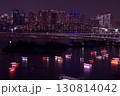 お台場の高層階から見れない海浜公園の夜景と晴海地域の高層マンション群 130814042