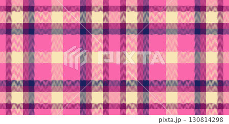 Jacket check texture tartan, internet plaid seamless pattern. Present background textile vector fabric in pink and light colors. Jacket check texture tartan, internet plaid seamless pattern. Present background textile vector fabric in pink and light colors. 130814298