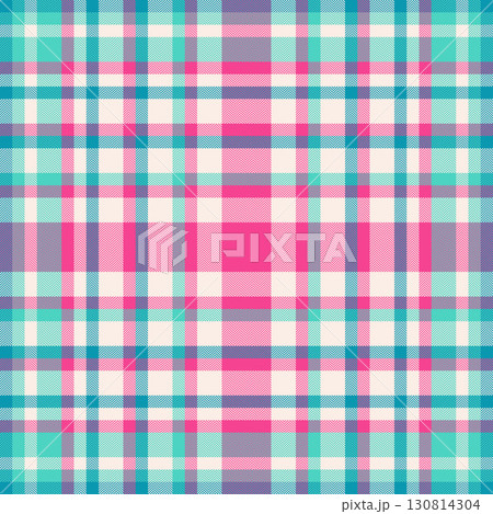 Simple texture pattern check, punk background textile vector. Harvest plaid seamless tartan fabric in linen and pink colors. Simple texture pattern check, punk background textile vector. Harvest plaid seamless tartan fabric in linen and pink colors. 130814304