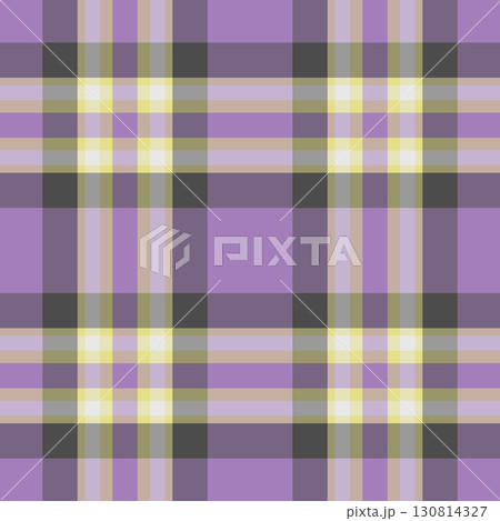 Mesh check textile tartan, sensual seamless pattern vector. Volume texture plaid background fabric in pastel and yellow colors. 130814327
