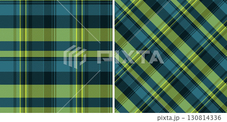 Plaid pattern texture of fabric tartan vector with a seamless textile background check. Set in dark colors for unique birthday card designs. 130814336