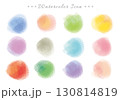 水彩のアイコンセット 130814819