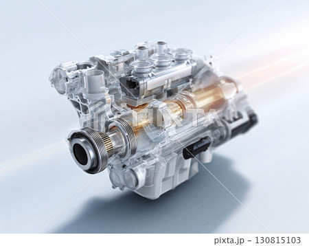 Detailed engine illustration showcasing...のイラスト素材 [130815103] - PIXTA