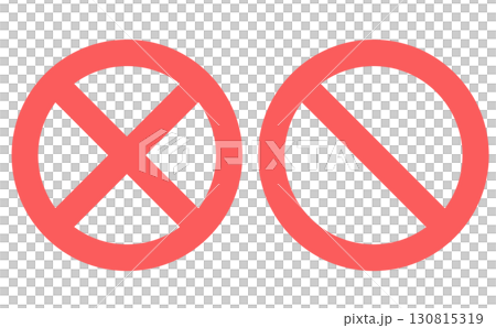 Illustration of prohibition mark 130815319