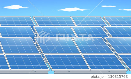 ソーラーパネル【背景】 130815768