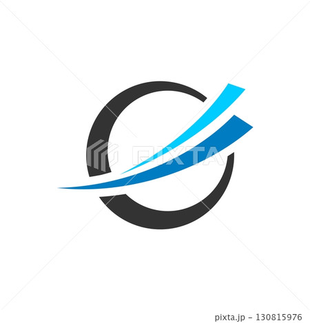 Circle and Swoosh Logo Template Illustration Design. Vector EPS 10. 130815976
