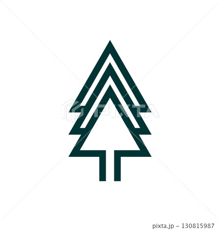 Pine Tree Arrow Logo Template Illustration Design. Vector EPS 10. Pine Tree Arrow Logo Template Illustration Design. Vector EPS 10. 130815987