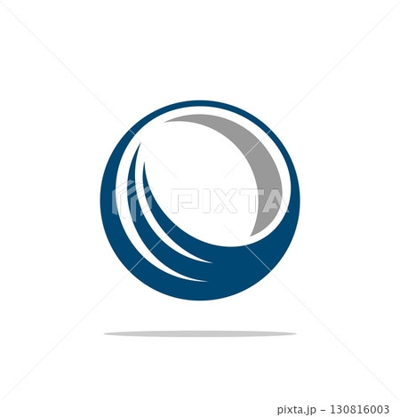 Circle with Swoosh Logo Template Illustration Design. Vector EPS 10. Circle with Swoosh Logo Template Illustration Design. Vector EPS 10. 130816003
