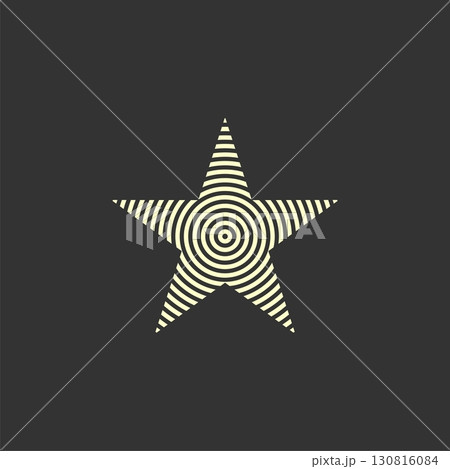 Spiral Lines Star Logo Template Illustration Design. Vector EPS 10. 130816084