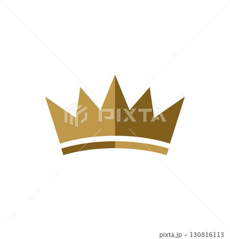 Gold Crown Logo Template Illustration Design. Vector EPS 10. 130816113