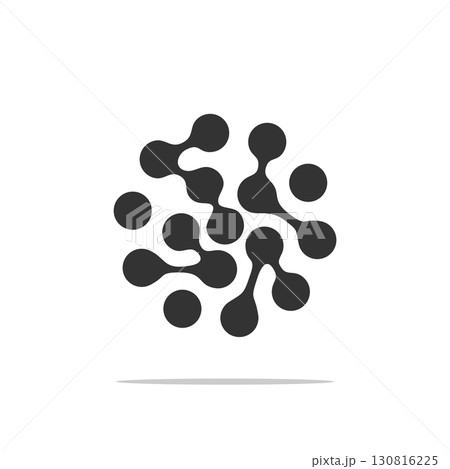 Circle Dot Particle Logo Template Illustration Design. Vector EPS 10. 130816225