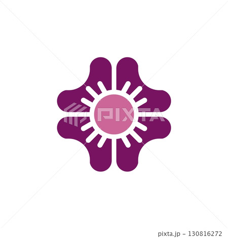 Ornamental Flower Logo Template Illustration Design. Vector EPS 10. 130816272