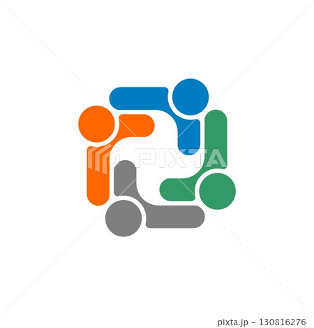 Human Care and Teamwork Logo Template Illustration Design. Vector EPS 10. Human Care and Teamwork Logo Template Illustration Design. Vector EPS 10. 130816276