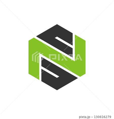 Letter N Hexagonal Logo Template Illustration Design. Vector EPS 10. 130816279
