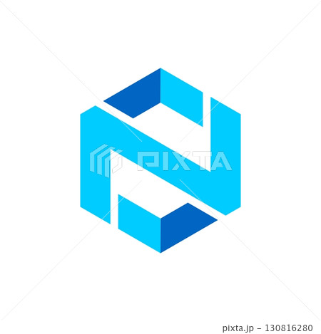 Letter N Hexagonal Logo Template Illustration Design. Vector EPS 10. Letter N Hexagonal Logo Template Illustration Design. Vector EPS 10. 130816280