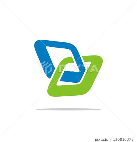 Green Blue Chain Logo Template Illustration Design. Vector EPS 10. Green Blue Chain Logo Template Illustration Design. Vector EPS 10. 130816375