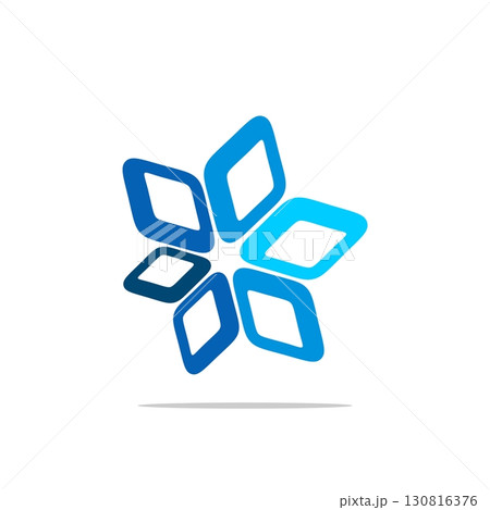 Blue Diamond Star Logo Template Illustration Design. Vector EPS 10. 130816376