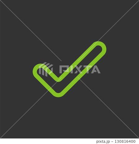 Green Check Mark Logo Template Illustration Design. Vector EPS 10. Green Check Mark Logo Template Illustration Design. Vector EPS 10. 130816400
