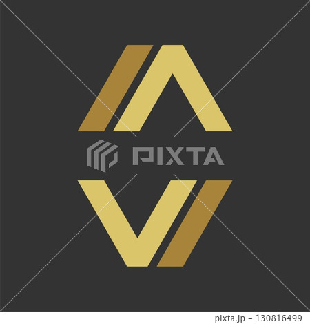A V Letter Logo Template Illustration Design. Vector EPS 10. A V Letter Logo Template Illustration Design. Vector EPS 10. 130816499