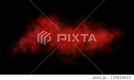 Red smoke cloud with soft texture and transparency effect isolated on alpha background for creative design use Red smoke cloud with soft texture and transparency effect isolated on alpha background for creative design use 130816619