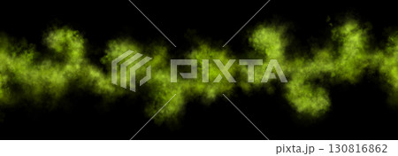 Chartreuse or lime green smoke cloud line on transparent background mockup template for toxic or fantasy effect Chartreuse or lime green smoke cloud line on transparent background mockup template for toxic or fantasy effect 130816862
