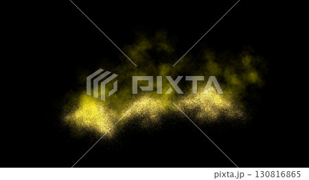 Yellow smoky sand explosion on transparent background template with glowing particles and realistic dust mockup Yellow smoky sand explosion on transparent background template with glowing particles and realistic dust mockup 130816865