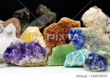 Natural Semi Precious stones and minerals, riches of Earth Natural Semi Precious stones and minerals, riches of Earth 130819424