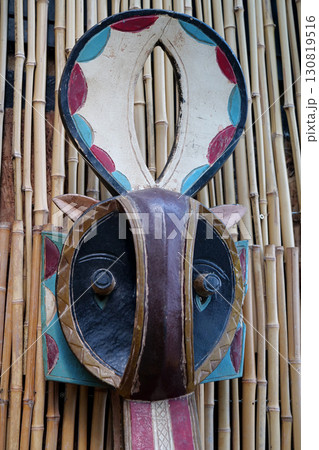 Cultural artifact of Baule, Ivory Coast, Ghana and Cote d Ivoire, West Africa 130819516