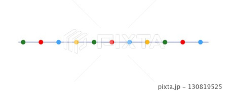 Christmas colorful multicolored lights curly string garland simple doodle hand drawn vector illustration, flat style cartoon image for winter New Year holiday, birthday events design Christmas colorful multicolored lights curly string garland simple doodle hand drawn vector illustration, flat style cartoon image for winter New Year holiday, birthday events design 130819525