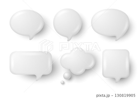 Vector 3d White Glossy Speech Bubble Set. Chat Callout and Thought Icons Isolated. Empty Message Balloon Collection. Blank Speech Bubbles for Comic, Sticker, Template. Speech Bubble Clipart Vector 3d White Glossy Speech Bubble Set. Chat Callout and Thought Icons Isolated. Empty Message Balloon Collection. Blank Speech Bubbles for Comic, Sticker, Template. Speech Bubble Clipart 130819905