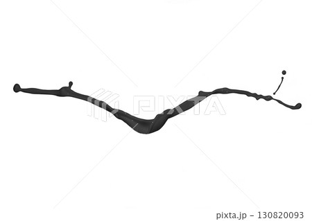 Black paint splash isolated on white background. Black paint splash isolated on white background. 130820093
