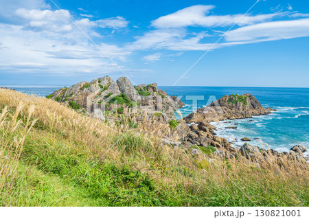 「青森県」秋色に染まった種差海岸　八戸市 130821001