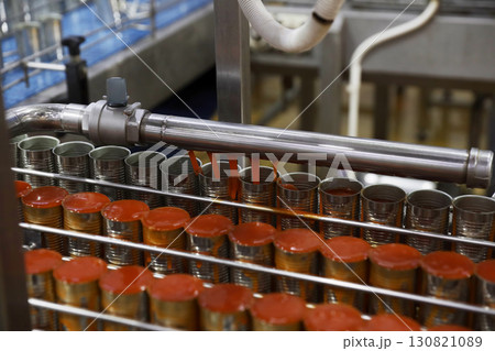 Processed food production Canned fish factory. 130821089