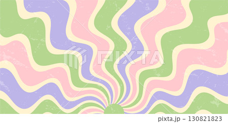 Groovy pastel burst in retro style shines as an abstract sun and sunshine swirl. Wavy y2k background adds subtle grunge touch with a soft color finish. Horizontal orientation. Groovy pastel burst in retro style shines as an abstract sun and sunshine swirl. Wavy y2k background adds subtle grunge touch with a soft color finish. Horizontal orientation. 130821823