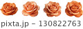 オレンジ色の薔薇 130822763
