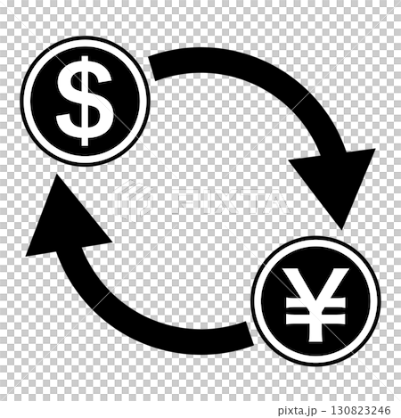 円とドルの交換　両替　為替 130823246