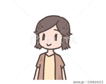 シンプルな若い女性 シンプルな若い女性 130824211